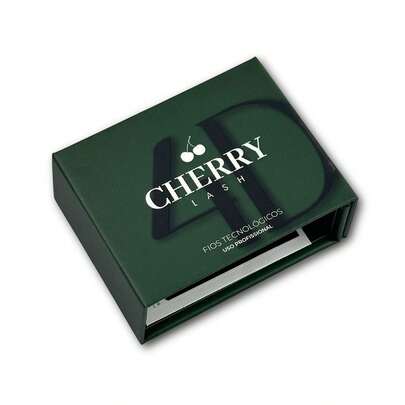 Cílios Cherry Lash Fio 4D Curvatura M Mix 7 a 12mm Espessura 007 Profissional