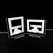 Soporte de exhibición de pared y de mesa para figuras de caja ciega, estantería de pared para figuritas, sin necesidad de perforar, fácil de crear una galería coleccionable en el hogar, estante de exhibición de figuritas blanco - 2pcs - Ver 8