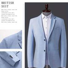 Spring And Summer Lightweight Suit Jackets, Light Business Casual, Versatile And Stylish - Khaki - View 2