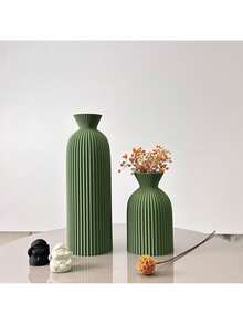 波浪纹理艺术花瓶,波西米亚风格花瓶,干花花瓶,适用于室内装饰花瓶,玄关装饰花瓶,办公室装饰花瓶 - 彩色 - 查看 17