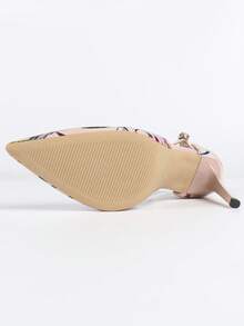 Women's New Strap Buckle Apricot Pointed Toe Stiletto Heel Niche High Heel Pumps, Summer - Apricot - View 9