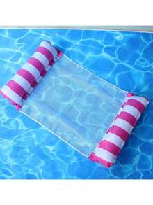 1 pieza Hamaca inflable con red, respaldo plegable de doble uso, balsa flotante, silla de descanso para recreación acuática, cama flotante, sofá inflable, hamaca flotante para piscina, accesorio para adultos para piscina y fiesta en la playa de verano - Estilos aleatorios - Ver 11