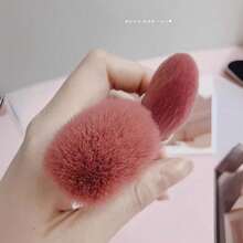 Makeup Brush Set Full Set Genuine Affordable Student Mini Portable Small Set Loose Foundation Eye Eye Shadow Brush Three-Piece Set - Pink - View 4