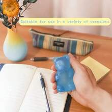 2026 New Cute Candy Colored Teddy Bear Soft Rubber Toy - Slow Rebound TPR Handheld Fun Game, Sensory Game, Fun Design, Halloween,  Party Gifts - Hồng - Xem 9