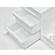 Men's And Women's Universal Skincare And Perfume Storage Cabinet, Men's And Women's Cologne Storage Cabinet, Countertop Storage Cabinet, Layered Design, Zoned Storage, Meeting Your Different Storage Needs, Perfume And Skincare Drawer - Very Suitable For Bathroom And Bedroom Storage (White), Simple White Design, Elegant And Generous, Suitable For Various Family Occasions, Essential For Home Items - White - View 2