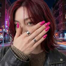 GMUME 16毫升亮粉色凝胶指甲油，色号053霓虹紫红色，适合夏季海滩度假派对美甲，可卸除UV/LED凝胶指甲油，显色度高。 - 玫紅色 - 查看 9