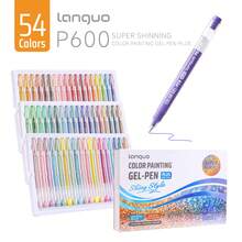 Languo 88色闪光笔，48支金属色、6支闪光效果、4支霓虹效果（16种配色），72/54/36/24色礼盒套装，超大容量金属闪光凝胶笔，1毫米笔尖，精美绘画日记荧光笔，适合艺术家和初学者，是送给男孩/女孩学生、返校季和教师奖励的绝佳礼物。 - 多色 - 查看 18