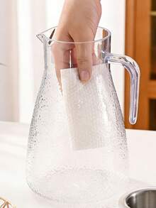 1PC New Design Cold Water Pitcher, High Temperature Resistant PC Plastic Jug, With Lid And Handle, Hammered Texture, Suitable For Hot And Cold Beverages, Perfect For Use In The Kitchen, Dining Room, Picnics, Etc. - Multicolor - View 10