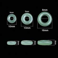 20/30/50pcs,10/12/16mm,Glass,Imitation Jade,Big Hole,Loose Beads,DIY,For Necklace,Earrings,Jewelry Making Accessories,Handmade Supplies - 淺綠色 - 查看 3