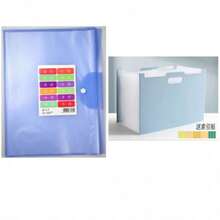 A3 20-Page Student Exam Paper Document Folder, Transparent Multi-Layer File Folder - 20-page Document Storage Bag - View 12