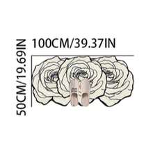 1pc Soft Foam 3 Rose Bathroom Mat, Bathroom Rug, Door Mat, Small Rug, Carpet, Floor Mat, Home Decor, Area Small Rug, Outdoor Mat, Home Decor, Area Rug, Bedroom Rug, Washable Carpet - Multicolor - View 12