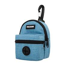 狗狗零食袋，狗狗便便袋收纳器，适用于牵引绳，带内袋的宠物零食容器，小型犬用品，非常适合训练和散步，免提式狗狗便便袋分发器，狗狗旅行配件 - 彩色 - 查看 16