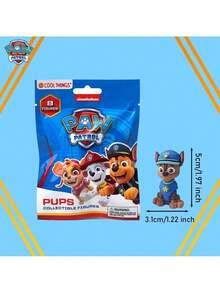 Paw Patrol 1PC Officially Licensed Mystery Capsule Random Character Miniature Figure Desktop Ornament For Fan Collectible Model Surprise Theme Display Accessory Summer Party Supply - Blue - View 4