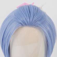 Black Wig, 12 Inch Synthetic Lace Front Wigs, Ready To Wear Pre-Toned Straight Hair Wig Midle Part Blonde Wigs Beginner Friendly Suitable For Daily Party Wear Synthetic Heat-Resistant Long Straight Wig - Multicolor - View 6