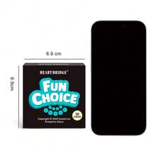 HEART BRIDGE 1套“趣味选择”卡牌游戏，50张卡牌 - 成人派对游戏，你会选择什么？情人节/万圣节/圣诞节礼物，适合朋友聚会和派对聊天 - 入门级桌面游戏 | 50张卡牌 | - 黑色 - 查看 2