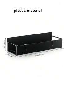 1/2pcs Set Magnetic Side Storage Rack, Suitable For Refrigerator And Washing Machine - No Drilling Required, Fashionable Black Metal Face, Wall-Mounted Spice Organizer, Perfect For Laundry Essentials - Multicolor - View 12