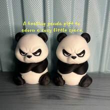 1pc Playful Giant Pandas, Holding Bamboo Treasures In Their Arms, Form An Incredibly Soothing "Panda Group." Their Iconic Black-And-White Color Scheme And Lively Expressions Perfectly Capture The Charm Of National Treasures. - Multicolor - View 4