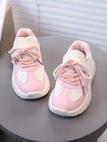 1双儿童运动鞋，男女童秋冬/春季运动鞋 - 粉色 - 查看 2