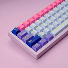 [Đóng hộp] Bộ keycap đầy đủ Aifei Original High PBT in chuyển nhiệt hình cô gái pixel - Chủ đề Cô gái Pixel - Xem 5