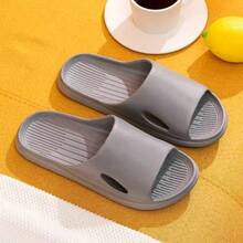 Non-Slip Bathroom Design Unisex House Slippers, Suitable For Bathing And Foot Washing. Made Of EVA Material, Soft And Comfortable, Quick-Drying, Also Suitable For Summer Wear. Simple Cut With Soft Fabric Ensures Comfortable Fit And Flexible Texture. Textured Outsole Provides Anti-Slip Traction. - A - View 7