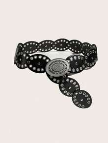 Thắt lưng nữ kiểu Boho phương Tây, họa tiết đầu bò đỏ, phối nhiều mảnh, thích hợp cho mùa thu, đông, xuân, quần jeans, lễ hội Halloween, chân váy, váy maxi, tiệc tùng, dạ hội, trang phục. - Đầu Red Bull - Xem 15