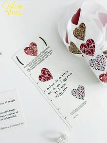 1000pcs/Roll Shiny Heart Stickers, 1 Inch Heart Shaped Stickers, Love Labels For Valentine's Day, Mother's Day, Wedding, Envelope & Gift Packaging Decor, Teacher Easter Gifts Back To School Valentine's Day - Multicolor - View 6
