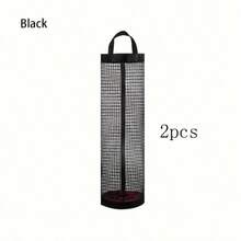 1pc Durable Plastic Bag Holder Rack, Stores Grocery Bags & Trash Bags, Space-Saving Mesh Design For Easy Access And Ventilation. This Multipurpose Wall-Mounted Mesh Storage Rack Is An Ideal Choice For Home And Kitchen Organization, Suitable For Household, Kitchen, Summer Beach Party, Food, Camping, Organizing, Room Decor, Kitchen Accessories, Etc. - Multicolor - View 16