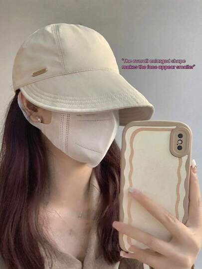 多色简约时尚遮阳帽，透气防紫外线多功能棒球帽，适合日常佩戴、骑马等场合，可折叠收纳设计