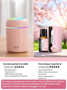 1pc 300ml Colorful Humidifier, USB Powered, With Cool Mist And Bright Ambient Light, 2 Working Modes, Auto Shut-Off, Quiet Mist, Electric Air Humidifier, Bedroom Decor Gift, Home Air Freshener, Suitable For Room Decor, Office, Living Room, Desk, Car, An Ideal Gift For Her, For Daily Air Humidifying, Refilling And Anti-Drying - 多色 - 查看 29