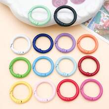 2pcs Mixed 24mm Round Spring Clasp Sets For DIY Bracelets, Necklaces & Earrings - Jewelry Making Supplies - Multicolor - View 5