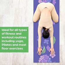 1pc 71*22inch Yoga Mat, Various Patterns Available, Non-Slip & Durable, Extra Wide & Thick, Suitable For Home Use, Fitness, Beginner Yoga Training - Multicolor - View 8