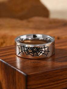 MONALLY 欧洲和美国嘻哈风新款复古维京符文古老戒指男士时尚复古朋克派对配饰珠宝礼品完美礼物 - 戒指 - 查看 4