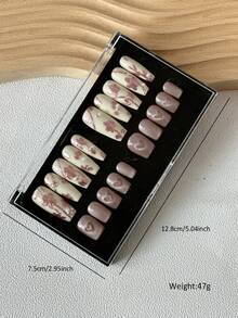 Large Rectangular Nail Art Display Box, Transparent Lid, Handmade Nail Holder, Makeup & Eyelash Packaging Box, Gift Box (Empty, No Nail Pieces Included) - Multicolor - View 12