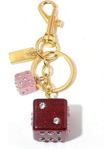 Cute Cookie Bag Charm Keychain For Women, Fashion Handbag Charm Accessory - Key Chain Jewelry Gifts - Red - 查看 12