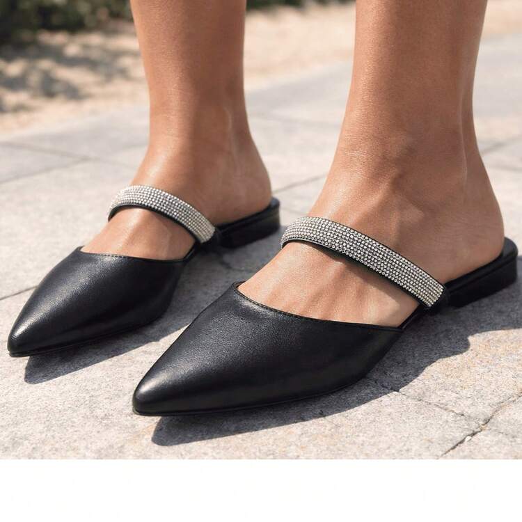 Women Slides - 黑色 - 查看 1