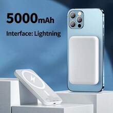 XBJ 10000mAh无线充电移动电源 - Lightning接口 - 便携式充电器，支持QC3.0快充，内置双USB接口 - 适用于所有支持磁吸无线充电功能的手机和电子设备，男女皆宜，是冬季假期户外旅行/露营和应急备用电源的理想之选，也是送给家人、朋友的生日礼物，适合户外露营等各种场合。 - 彩色 - 查看 14