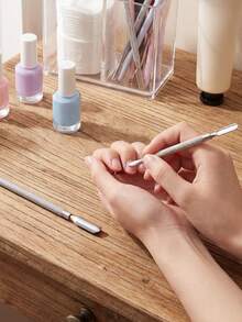 带勺角质层推棒 专业指甲角质层去除清洁器 100% 不锈钢 - 彩色 - 查看 3