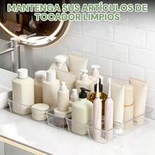 zxx25PCS Organizadores de Caones de Plastico Tranrente Organizador de Maquillae b en 4 Tamaños Diferentes Organizadores de Acco para Maquillae Escrito oyas Cocina y Bañoorganizador de cocina - 25 piezas - Ver 7