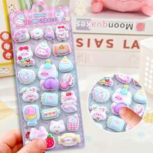 1pc High Quality 3D Soft Squeeze Cartoon Sticker Set, Made Of PP Material, Suitable For DIY Art, Scrapbooking And Crafts, Stress Relief, Decorating Phone Cases, Notebooks, Cute Handmade Supplies - Multicolor - View 13