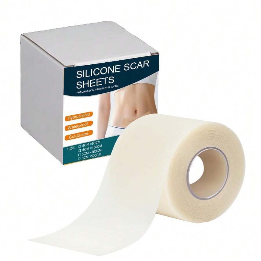 Silicone Scar Patch | Silicone Scar Care Sheet | Suitable For Wound Care | Hyaluronic Acid Patch Dressing | Self-Adhesive, Soft, Reusable, Waterproof - Multicolor - View 1