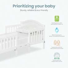 cunas para bebésDream On Me - Cama Infantil Convertible 3 En 1 Portland Blanca - Blanco - Ver 4