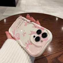 1pc Bowknot TPU Camera Wrap Versatile Shockproof TPU Phone Case, Minimalist & Cute For IPhone11 12 13 13ProMax 13ProMax 14ProMax 14ProMaxiPhone15 15PRO 15PLUS 15PROMAX IPhone16 16Pro 16Plus 16Promax - Multicolor - View 5