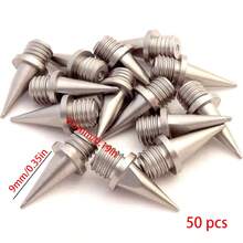 100/50pcs Stainless Steel Track And Cross Country Spikes, Replacement Spikes With Wrench Suitable For Sprint Running Shoes - Multicolor - View 11