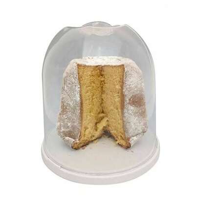 OISE ART STORE Cupola Copri Pandoro H27 Porta Dolci Natale Chiusura Salvafreschezza Trasparente -