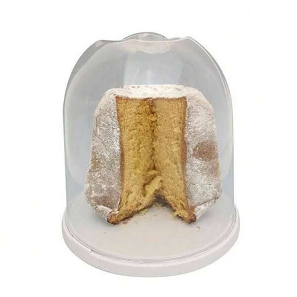 OISE ART STORE Cupola Copri Pandoro H27 Porta Dolci Natale Chiusura Salvafreschezza Trasparente -