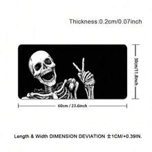 1 Peça Mouse Pad de Jogo com Gráfico de Caveira Legal, Mouse Mat Antiderrapante Adequado para Uso Doméstico e Escritório, Mouse Pad de Jogo Grande com Bordas Costuradas Duráveis, Tapete de Teclado Estendido para Jogos, Casa e Escritório - C - Visão 18
