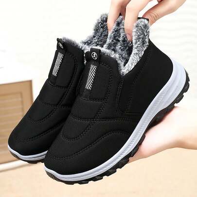 Fleece Lined Warm Anti-Slip Casual Sports Shoes