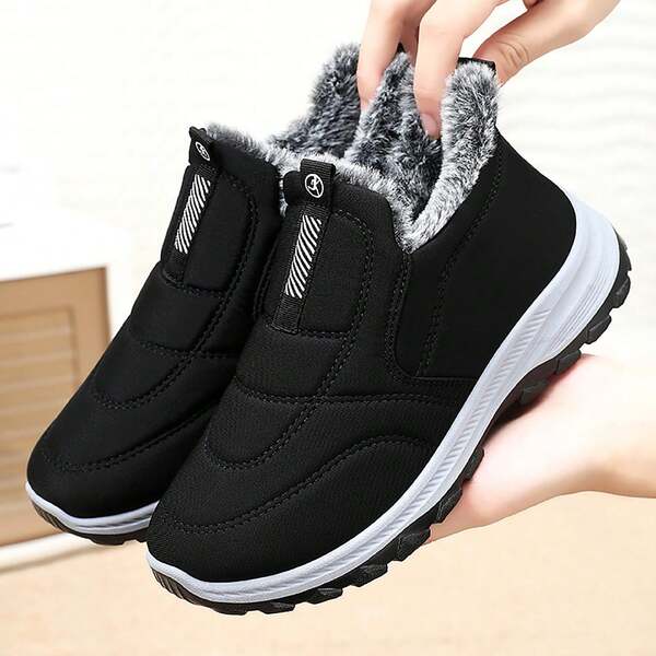 Fleece Lined Warm Anti-Slip Casual Sports Shoes