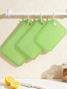1/3PCS Plastic Cutting Board Set Thickened Cutting Board Cutting Meat Board Kitchen Preparation Board Cooked Food, Raw Food Separation Household Fruit Cutting Board Preparation Board Plastic Cutting Board, Kitchen Supplies - Multicolor - View 10