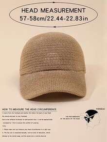 1pc Mesh Baseball Cap, Versatile Hat, Hollow Mesh Summer Hat, Breathable Cap - Multicolor - View 6